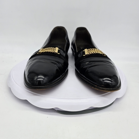 Emilio Franco Dress Shoe Men’s 9 Slip On Exotic Loafers Black